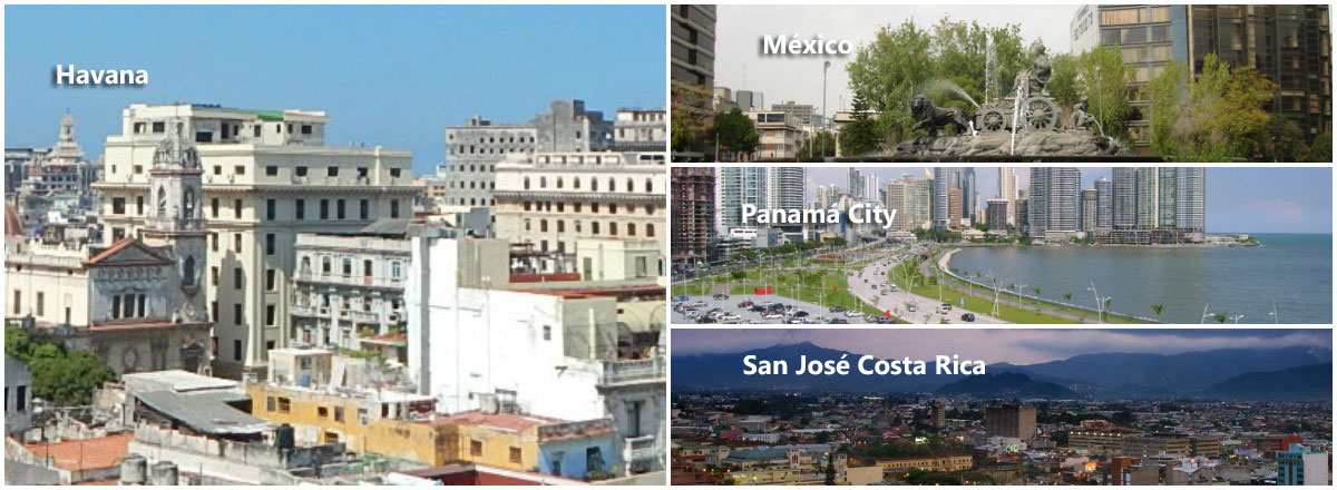 havana mexico panama city and san jose costa rica