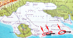 archipelago of the canarreos map cuba www.cubatoptravel.com