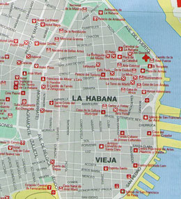 old havana map cuba