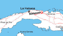 matanzas map cuba