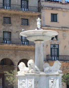 Los Leones Fountain, Plaza San Francisco de Asis, Havana