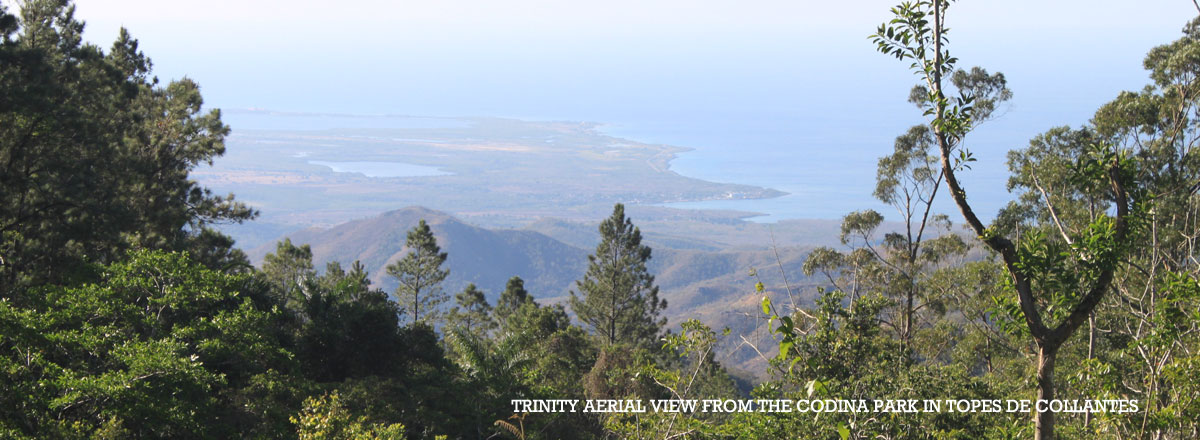 Trinity aerial view from the codina park in Topes de Collantes