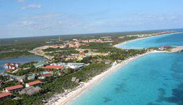 aerial view of cayo coco cuba