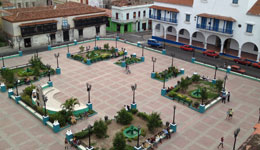 central park Cespedes of Santiago de Cuba