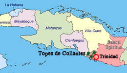 topes de collantes map