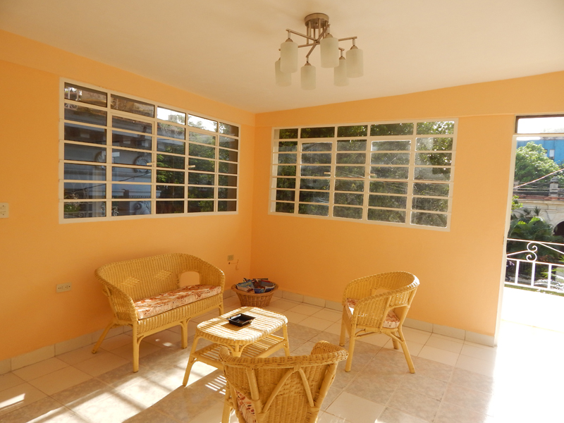 living room and balcony