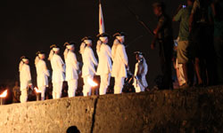 ceremony of the cañonazo cabaña habana cuba